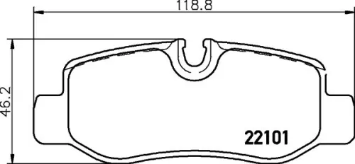 TEXTAR Brake Pad Set, disc brake (2210101)