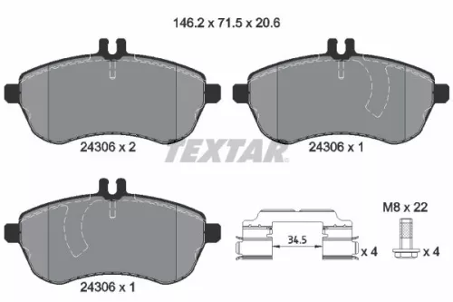 Brake Pad Set, disc brake
