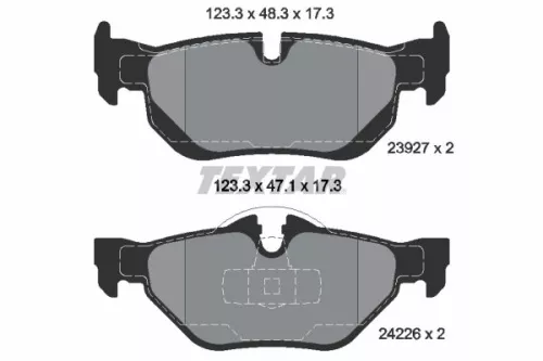 TEXTAR Brake Pad Set, disc brake (2392701)