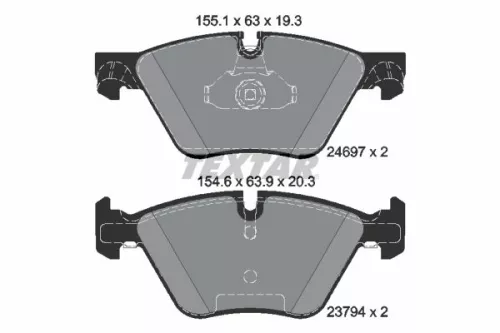 1x Brake Pad Set, disc brake