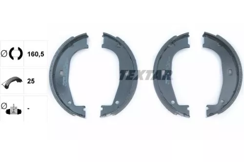 TEXTAR Brake Shoe Set, parking brake (91045500)