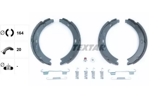 TEXTAR Brake Shoe Set, parking brake (91057100)