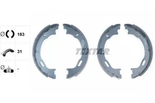 TEXTAR Brake Shoe Set, parking brake (91057800)