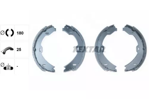 TEXTAR Brake Shoe Set, parking brake (91058900)