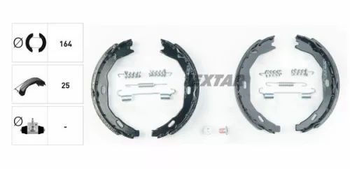 TEXTAR Brake Shoe Set, parking brake (91066900)