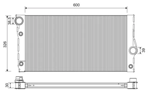 Radiator, engine cooling