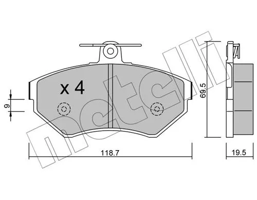 Brake Pad Set, disc brake
