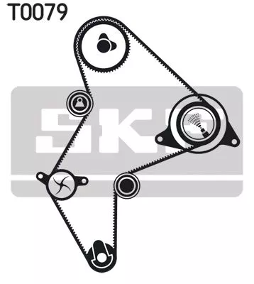 SKF Water Pump & Timing Belt Kit (VKMC03251)