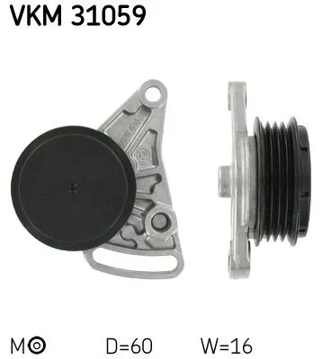 Belt Tensioner, V-ribbed belt