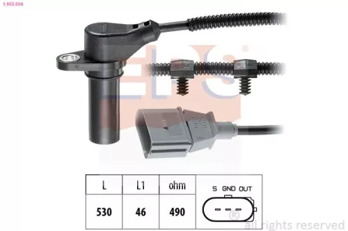 Sensor, crankshaft pulse