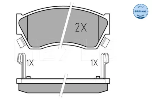 MEYLE Brake Pad Set, disc brake (0252133314/W)