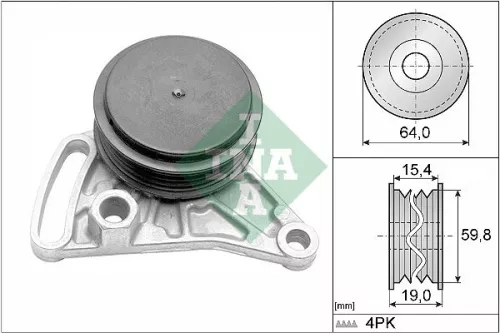 Tensioner Pulley, V-ribbed belt