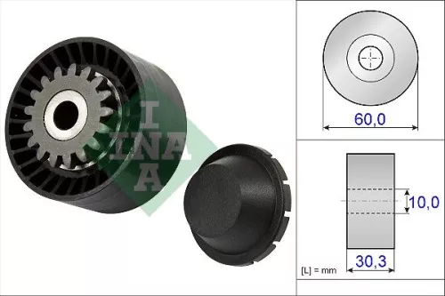 Tensioner Pulley, V-ribbed belt