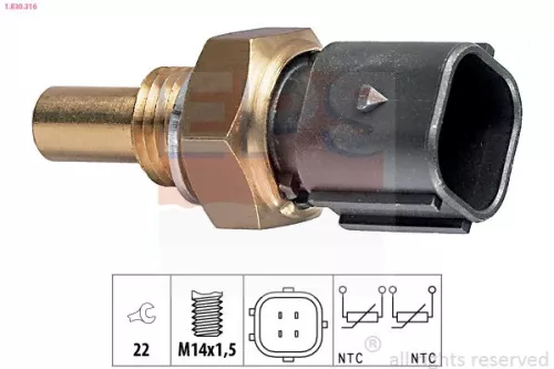 Sensor, coolant temperature