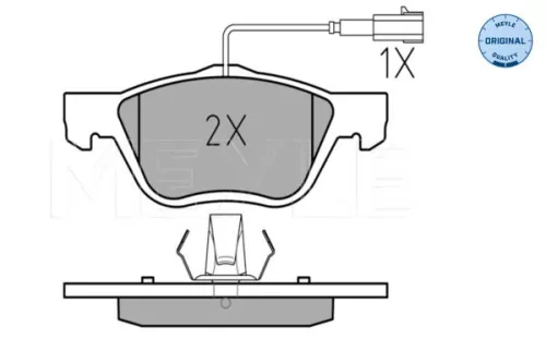 MEYLE Brake Pad Set, disc brake (0252163719/W)