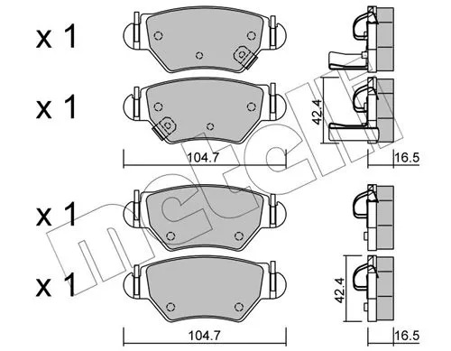 Brake Pad Set, disc brake