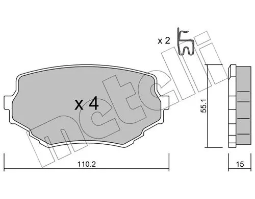 Brake Pad Set, disc brake