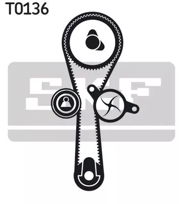 SKF Water Pump & Timing Belt Kit (VKMC06010)