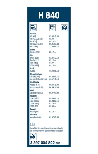 BOSCH Wiper Blade (3397004802)