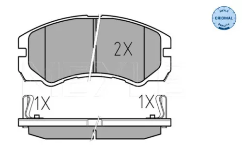 MEYLE Brake Pad Set, disc brake (0252184516/W)