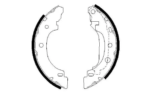 BOSCH Brake Shoe Set (0986487570)