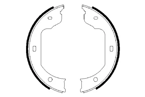 BOSCH Brake Shoe Set, parking brake (0986487625)
