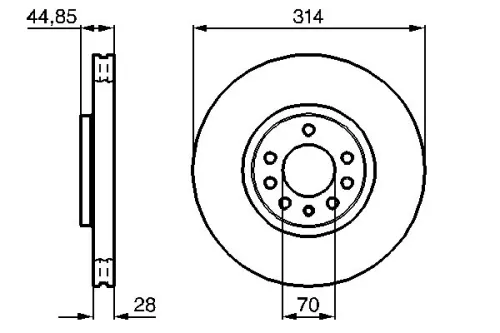 BOSCH Brake Disc (0986479143)