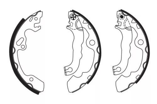 BOSCH Brake Shoe Set (0986487633)