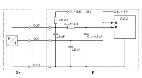 BOSCH Sensor, exhaust pressure (0281002772)
