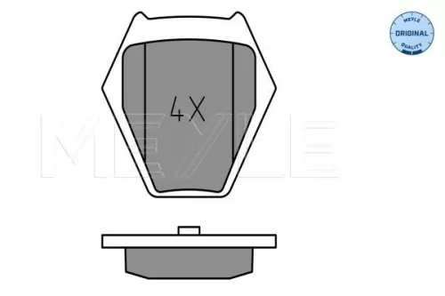 MEYLE Brake Pad Set, disc brake (0252328017/W)