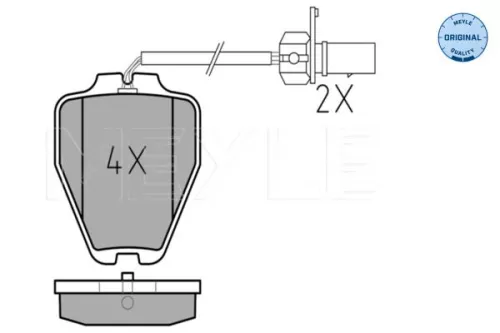 MEYLE Brake Pad Set, disc brake (0252328017/W)