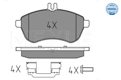 MEYLE Brake Pad Set, disc brake (0252430620/K1)