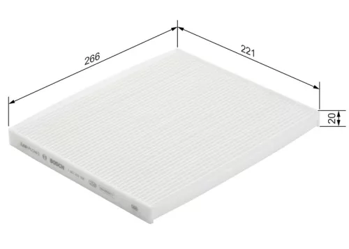 BOSCH Filter, cabin air (1987432188)
