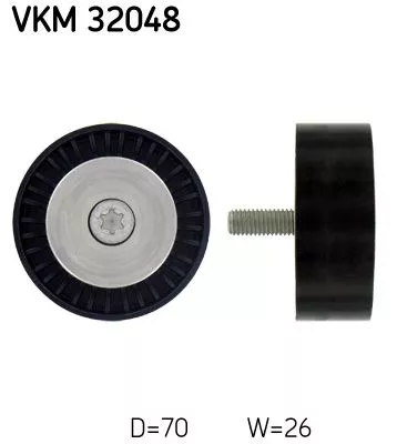 Deflection/Guide Pulley, V-ribbed belt