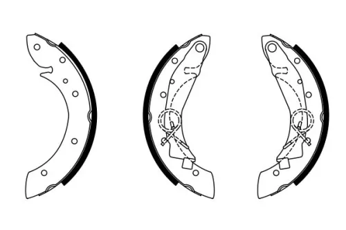 BOSCH Brake Shoe Set (0986487552)