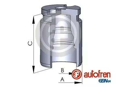 Piston, brake caliper