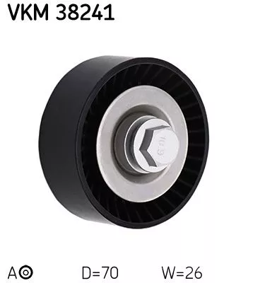 SKF Belt Tensioner, V-ribbed belt (VKM38241)