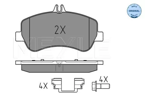 MEYLE Brake Pad Set, disc brake (0252486720)