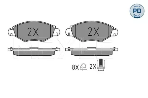 MEYLE Brake Pad Set, disc brake (0252359718/PD)