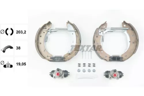 TEXTAR Brake Shoe Set (84048000)