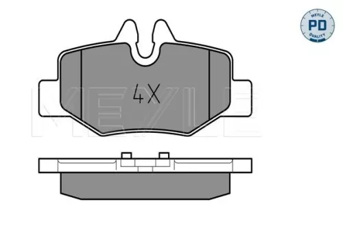 MEYLE Brake Pad Set, disc brake (0252400817/PD)