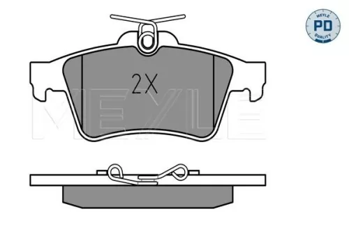 MEYLE Brake Pad Set, disc brake (0252413716/PD)
