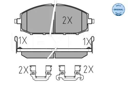 MEYLE Brake Pad Set, disc brake (0252361118/W)