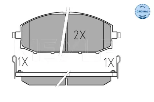 MEYLE Brake Pad Set, disc brake (0252361118/W)