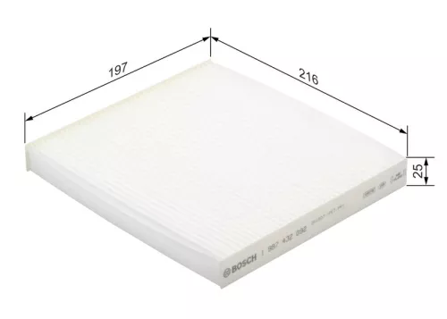 BOSCH Filter, cabin air (1987432092)