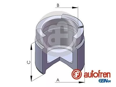Piston, brake caliper