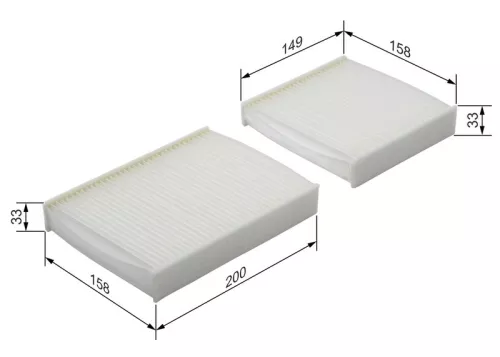 BOSCH Filter, cabin air (1987432136)