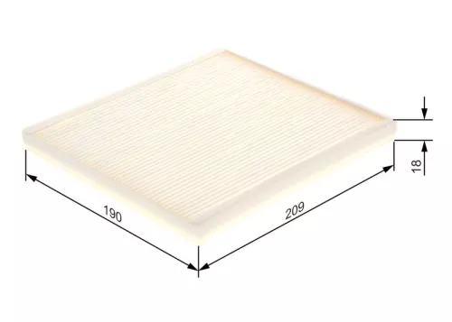 BOSCH Filter, cabin air (1987432084)