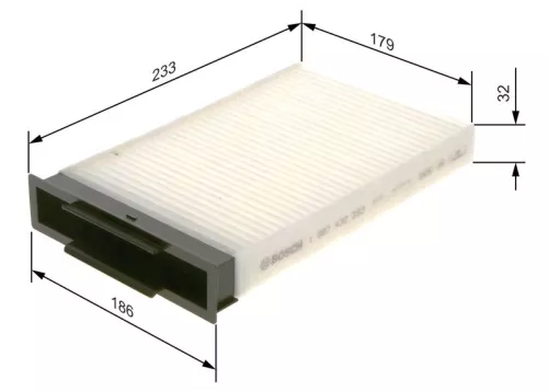 BOSCH Filter, cabin air (1987432093)