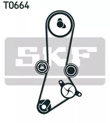 SKF Water Pump & Timing Belt Kit (VKMC95660-3)
